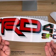 TRD 4×4 Sport Decals Stickers for Tundra 2020-23, REFLECTIVE Vinyl (Set of 2)