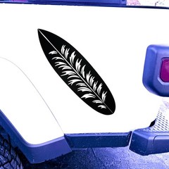 Surfboard Vinyl Decal for Vehicle Windows Laptops Any Smooth Surface design #12