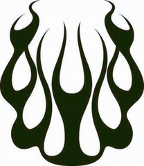 FLAME #17 DECAL VINYL GRAPHIC CAR TRUCK BLAZE SUV VAN SEMI CROSS OVER BLAZE