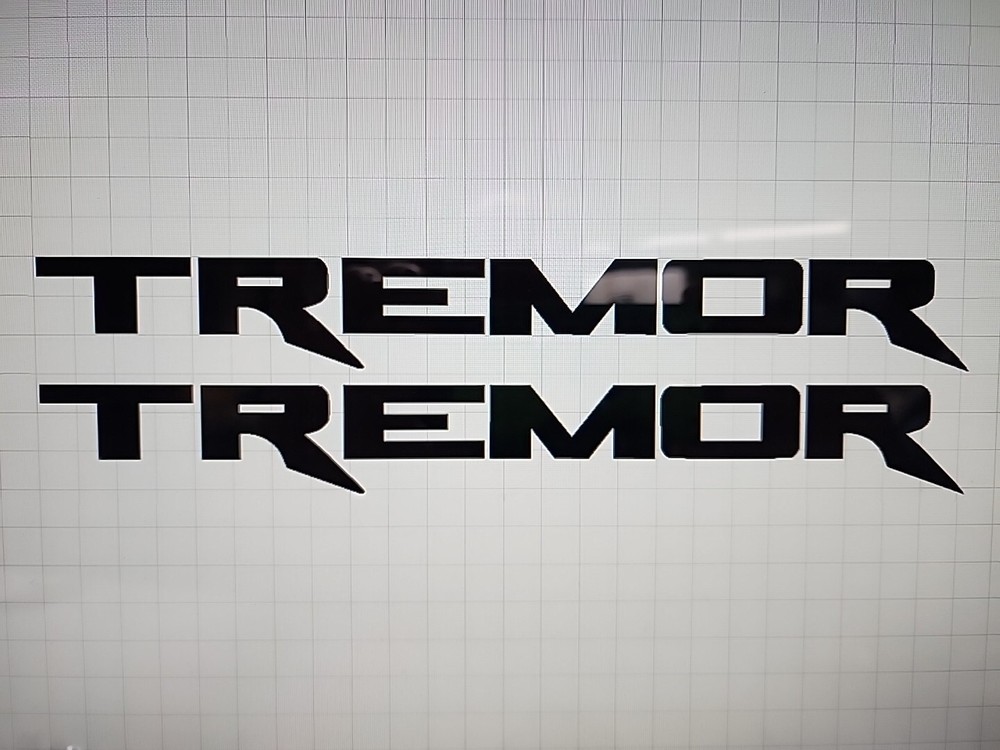Tremor Aftermarket Replacement Decals for Truck Bed Side 2 pcs / Sticker Set
