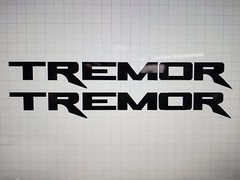Tremor Aftermarket Replacement Decals for Truck Bed Side 2 pcs / Sticker Set
