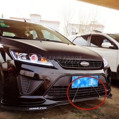 2x Adjustable Front Bumper Lip Splitter Spoiler Strut Rod Tie Support Bar Black