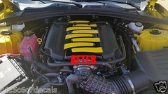 Fits Chevy Camaro SS V8 Engine Cover Decals 16 17 2018 2019 2020 2021 2022 23 24