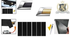 High-Quality 6PCS Waterproof Chevy Bowtie Logo Overlays – Easy DIY Installation