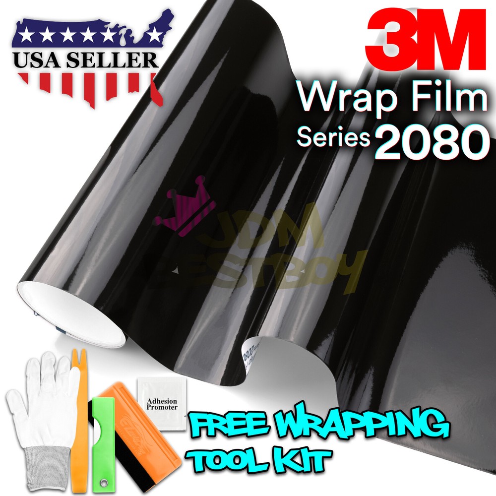 Genuine 3M 2080 Series G12 Gloss Black Vinyl Wrap Vehicle Film Decal Bubble Free