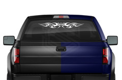 116-03 BUTTERFLY Decal Sticker Windshield Window Vinyl Graphic Tribal Flame Car
