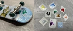 Fingerboard Decal Sticker 10 Pack Mini Waterproof Vinyl