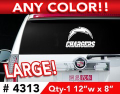 SAN DIEGO CHARGERS LARGE DECAL STICKER 12″w x 8″h