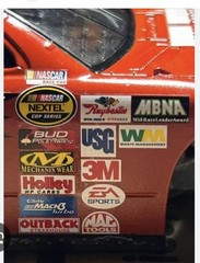 Lot of 22 PAIRS NASCAR Racing fender contingency decal/stickers NOS (2 Each) #14