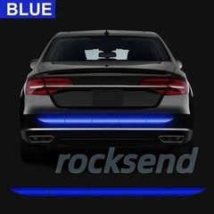 Blue Car Auto Trunk Reflective Warning Sticker Rear Bumper Safety Strip Decal