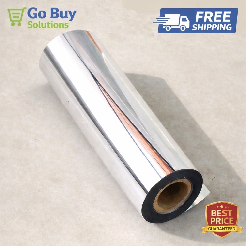 12”X78”Chrome Mirror Silver Vinyl Wrap Sticker Decal Film Sheet,Self-Adhesive