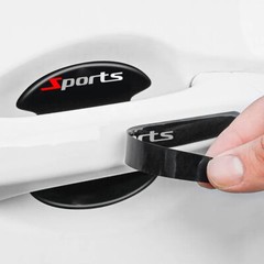 8Pcs Glossy Black Car Door Handle Bowl Anti-scratch Sticker Protector Cover