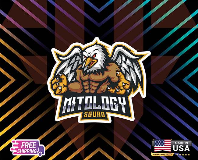 MITOLOGY SQUAD EAG ,STICKER REVENGE,DECALCAR LAPTOP,ETCLAMINATE,6YEARS+FREE GIFT