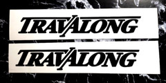 TRAVALONG trailer Decals stickers Gloss BLACK (2) 24″ Fast USA!