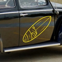 Surfboard Vinyl Decal for Vehicle Windows Laptops Any Smooth Surface design #23