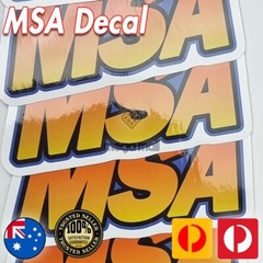 Racing Car Team Sticker MSA TWIN TURBO for your Holden Ford Ranger Audi RS etc..