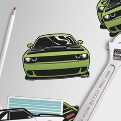 2008-2023 Dodge Challenger Front/Rear Decal/Sticker – Multiple Colors