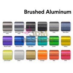 Premium Navy Blue Brushed Aluminum Steel Vinyl Wrap Sticker Decal Air Release