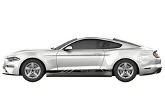 Racing Sport Stripe Car Sticker For Ford Mustang Coupe Side Skirt Decal Graphics