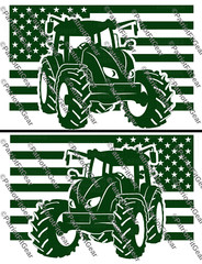 American Farmer,Heart Of Our Nation,Dairy Farm,Farming,Tractor,Flag,Vinyl Decal