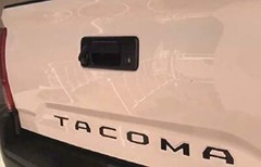 BLACK Tailgate Insert Letters Decal Vinyl Stickers for Toyota Tacoma 2016-22 New