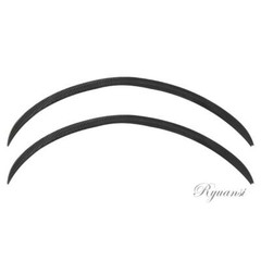 Car Wheel Eyebrow Arch Protector Trim Lips Fender Flares Carbon Fiber Black