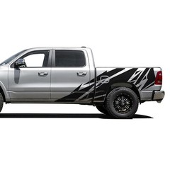 Back side geometric pattern graphics stickers decal compatible with Dodge Ram