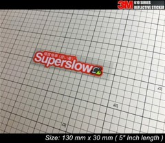 Funny Superslow. 極度慢車 Slow JDM STI TYPE R SKYLINE SILVIA Reflective Sticker #J04