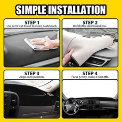 Gray Black For 07-13 Chevy Silverado GMC Sierra Cab Dashboard Cover Dash Mat Pad