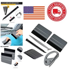 DIY Vinyl Wrap Tool Set with Durable Squeegee and Retractable Utility Knife