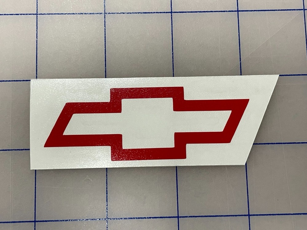 Chevy Bowtie Decal Die Cut Chevrolet Bow Tie Sticker 1″, 2″, 3″, 4″, 5″, 6″, 7″+