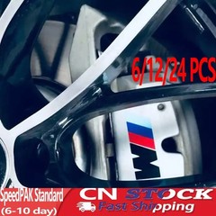 12 PCS Fits For BMW M Series Brake Caliper High Temperature Car Decal Sticker
