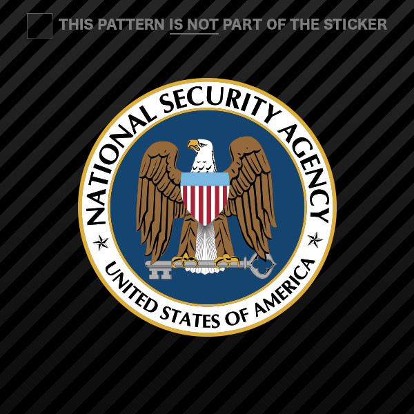 National Security Agency NSA Sticker Self Adhesive Vinyl covert