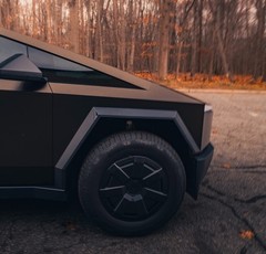 Tesla Cybertruck DIY PET Full Vinyl Wrap Color Change Satin Metallic Basalt