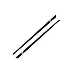 1Pair Car Side Skirt Racing Stripes Vinyl Door Decal Sticker Accessories 220cm