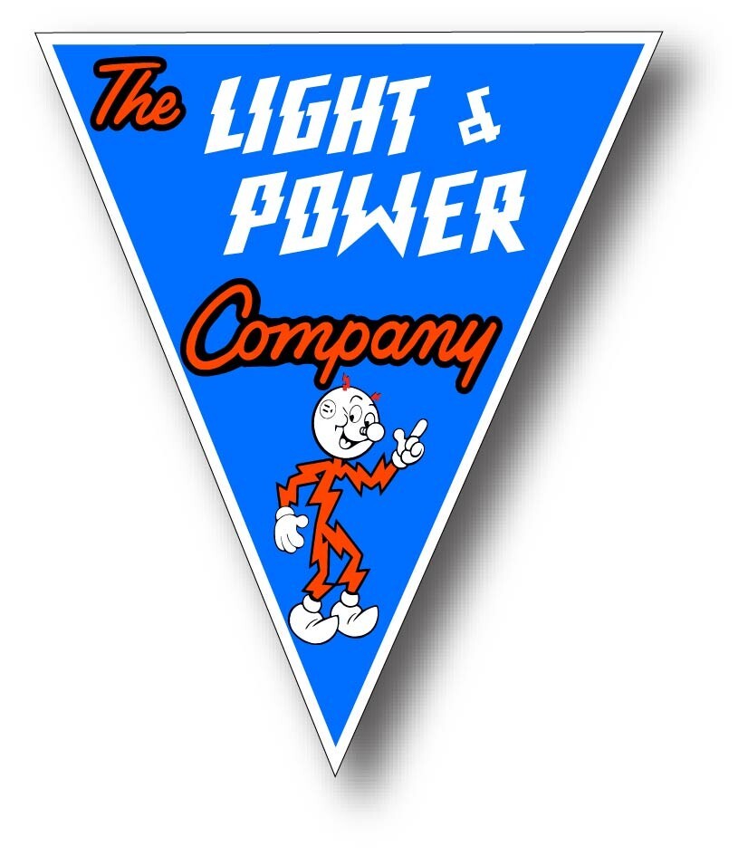 Reddy Kilowatt Light & Power Hard Hat Tool Box Car Decal Sticker High Quality