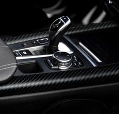 VViViD® Black True R Carbon Fiber Vinyl Wrap Roll with Air 10ft x 5ft,