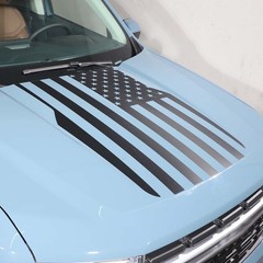 Front Hood Black USA Flag Graphic Vinyl Decal Fit For Ford Maverick 2022-2025 US
