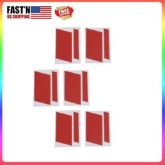 Car Wheel Rim Tape Stickers 6Pcs Red Reflective Self Adhesive 16-21 Inch