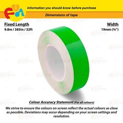BRIGHT GREEN 3/4″ 19mm PIN STRIPE Car Model Streamline TAPE Decal Vinyl Sticker