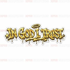 In God I Trust Graffiti Vinyl Decal Sticker Religious Jesus Lord A