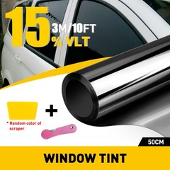 Uncut Roll Window Tint Film 15% VLT 20″x10’ft Feet Car Office Home Glass 1-10X