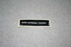 BMW CAR COLOR STICKER