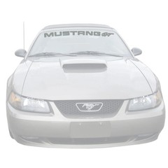 Graphic Express Windshield Banner ‘Mustang GT’ Silver 1994-2004