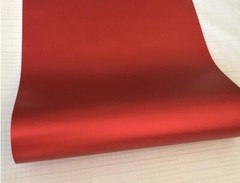 Whole Car Wrap 50FT x 5FT Metallic Satin Matte Chrome Red Vinyl Film Bubble Free