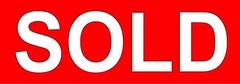 2X SOLD STICKER SIGN, VINYL WATERPROOF STICKER FOR REALESTATE BUSINESS