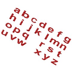 1pc Window Door Wall Car Badge Lowercase Alphabet Letter Decals Sticker