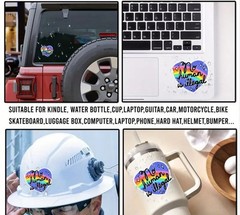 No Human Is Illegal Rainbow Heart Car Sticker Decal Free Shipping