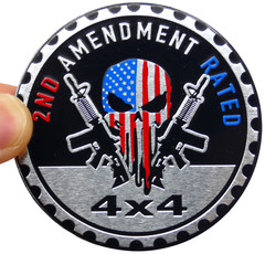 1pc 2nd Amendment Rated Sticker Decal Emblem 4×4 Badge Auto Fender 6cm 2.36″