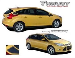 Thrust Upper Side Body Line Stripe Vinyl Graphic Decal 2012-2017 Ford Focus